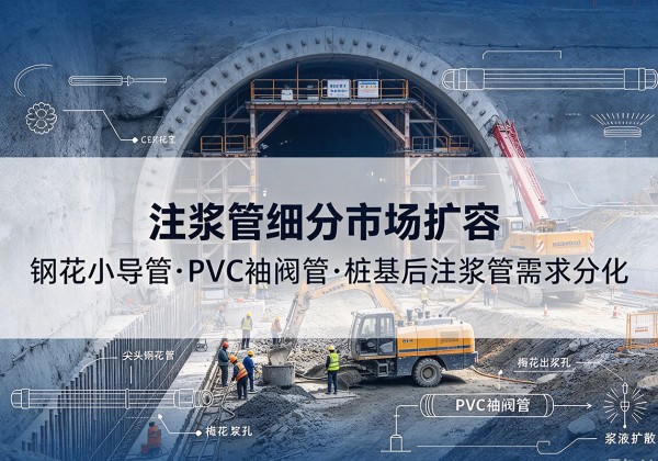 邹平注浆管细分市场扩容，隧道钢花小导管、PVC 袖阀管、桩基后注浆管需求分化